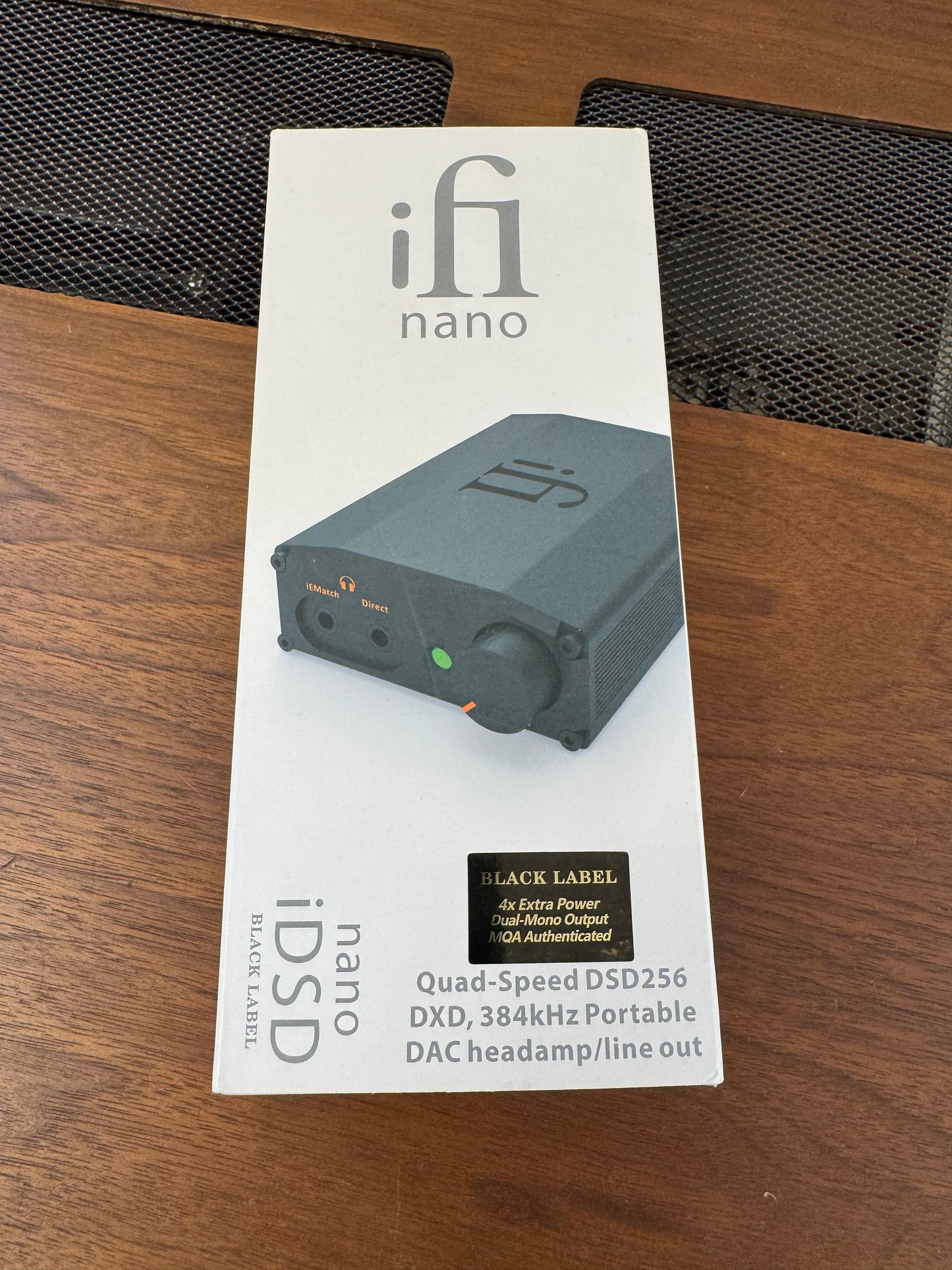 iFi nano iDSD Black Label - Quad Speed DSD256 DXD, 384kHz Portable DAC headamp/line out