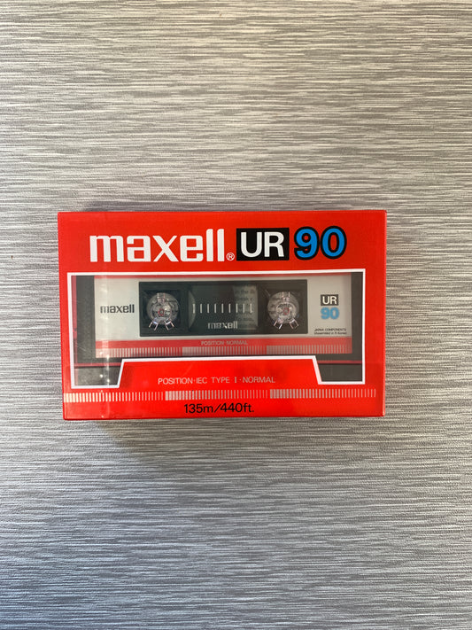 1986 Maxell UR IEC Blank Cassette 90 mins