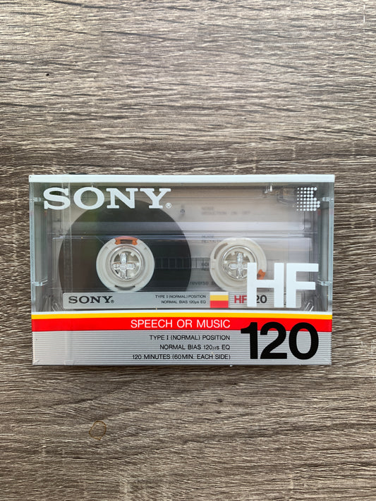 1986 Sony HF Blank Cassette 120 mins