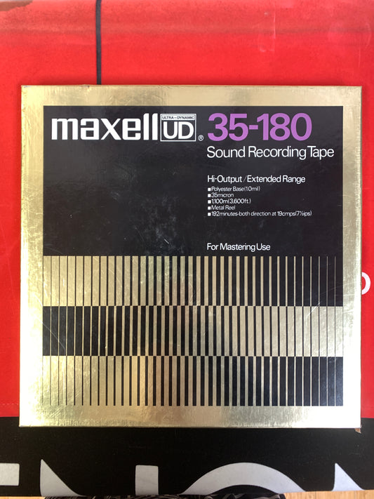 Maxell UD 35-180 Recording Tape 10.5 Metal Reel w/Box