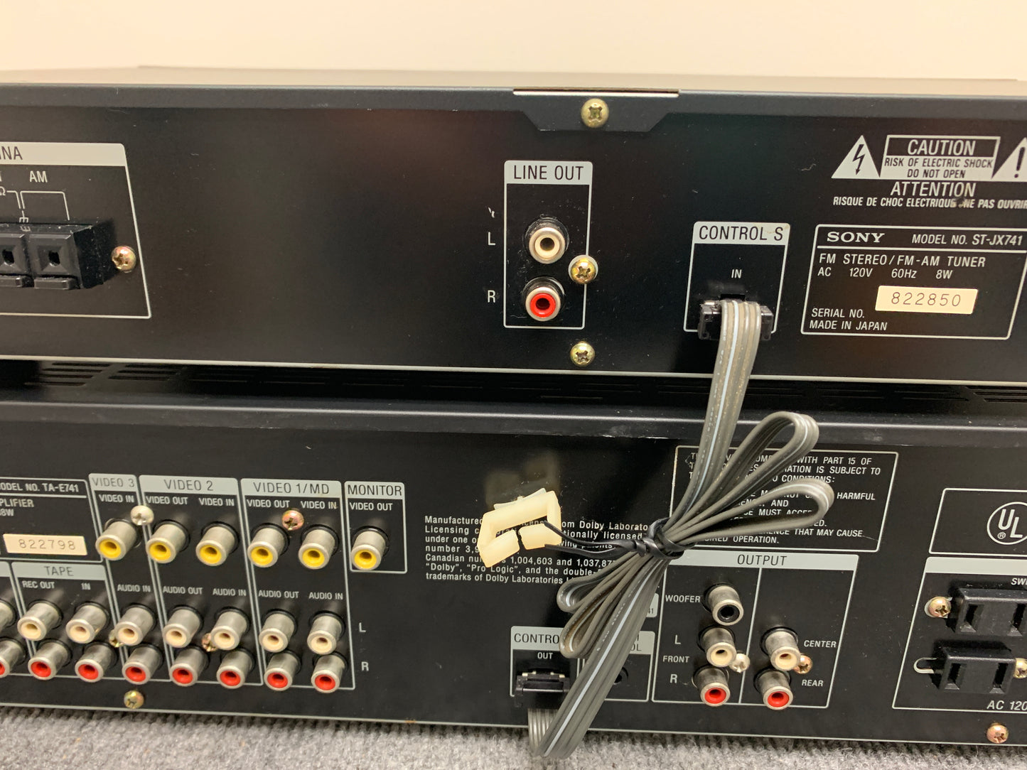 Sony TA-E741 Preamplifier & St-JX741 Tuner