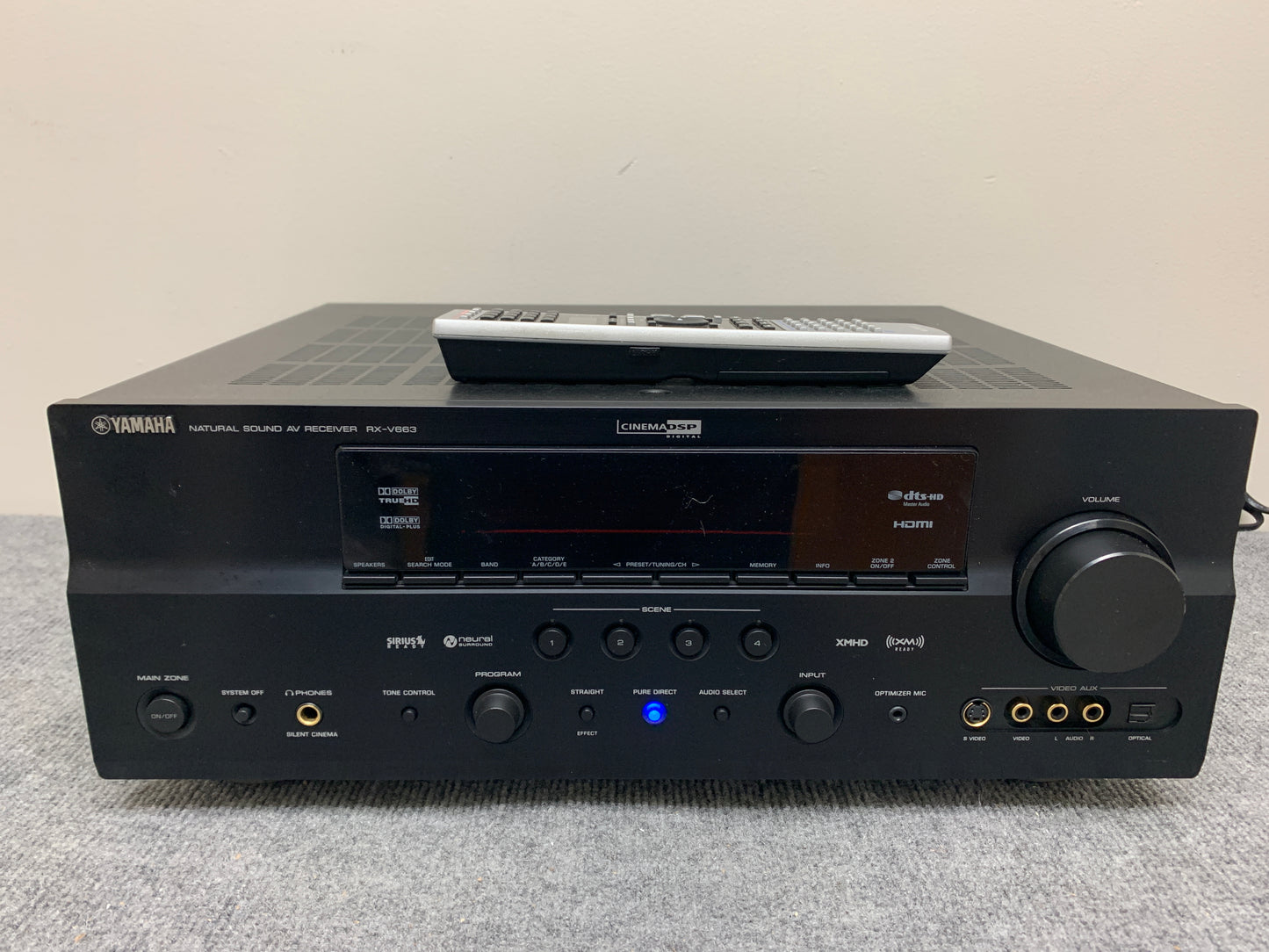 Yamaha RX-V663 Stereo Receiver - Remote Control