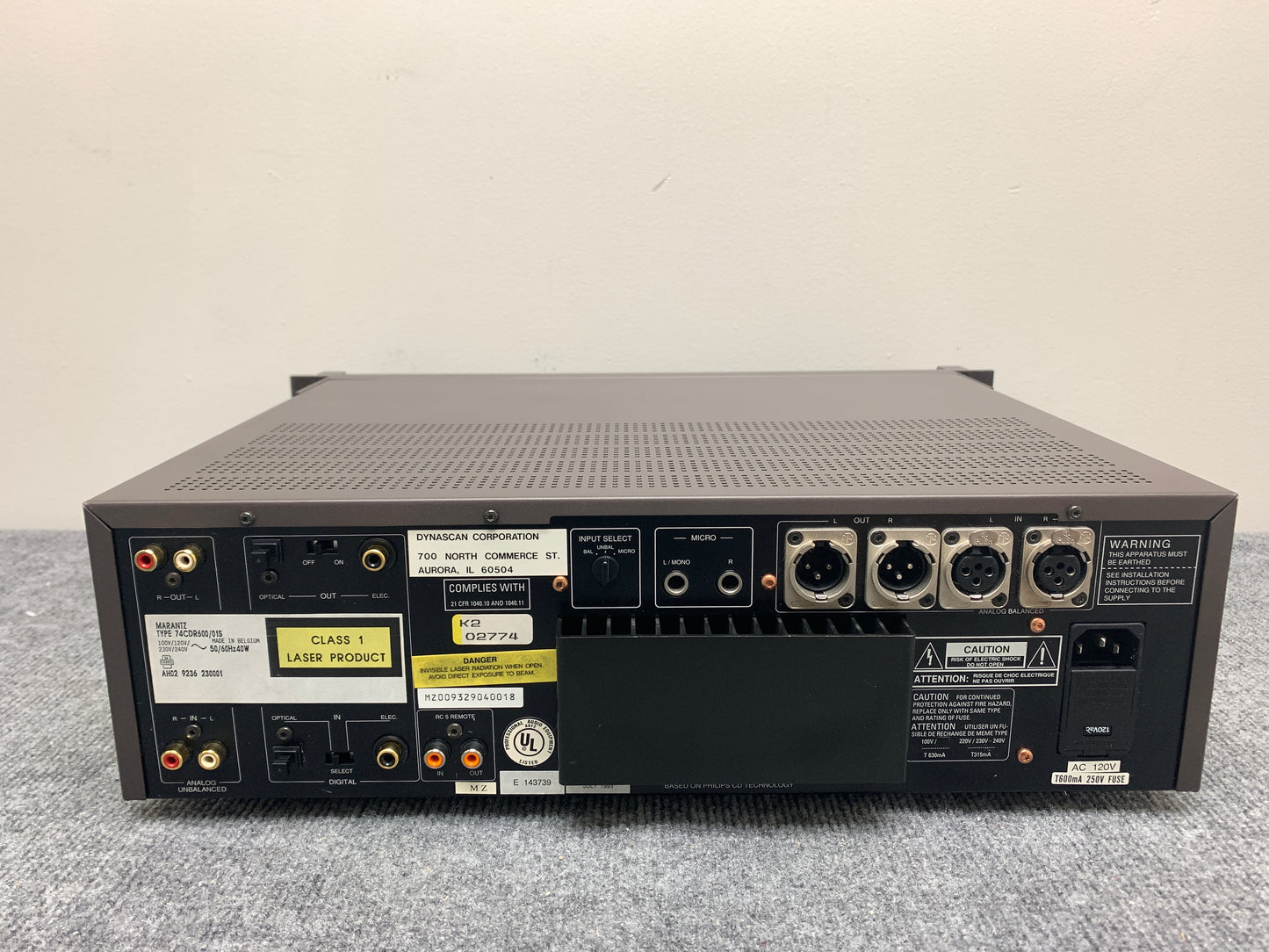 Marantz CDR600 Professional CD Recorder