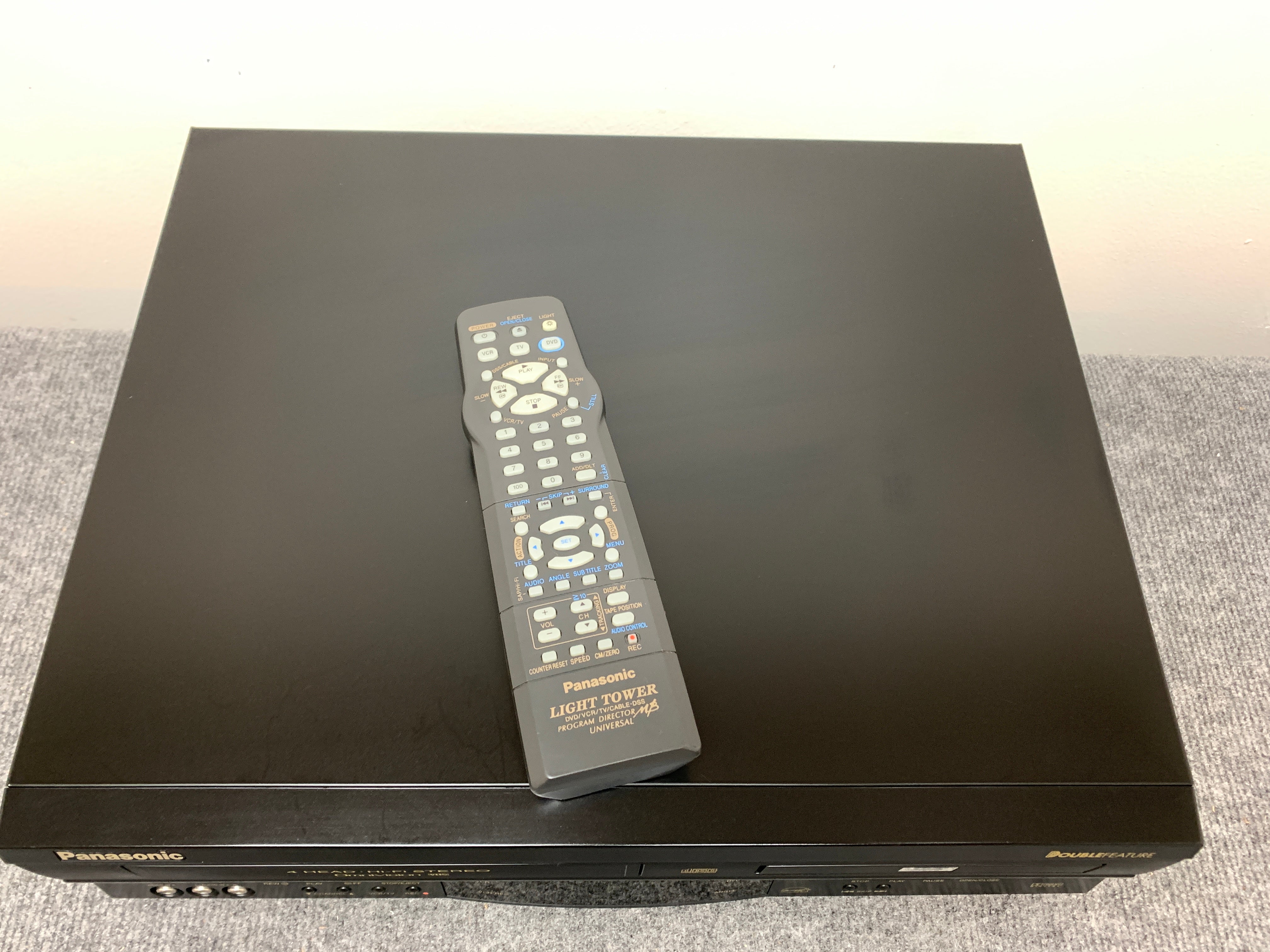 Panasonic PV-D4732 VHS/DVD Recorder Combo Multi NO REMOTE Bundle Manual online Tested