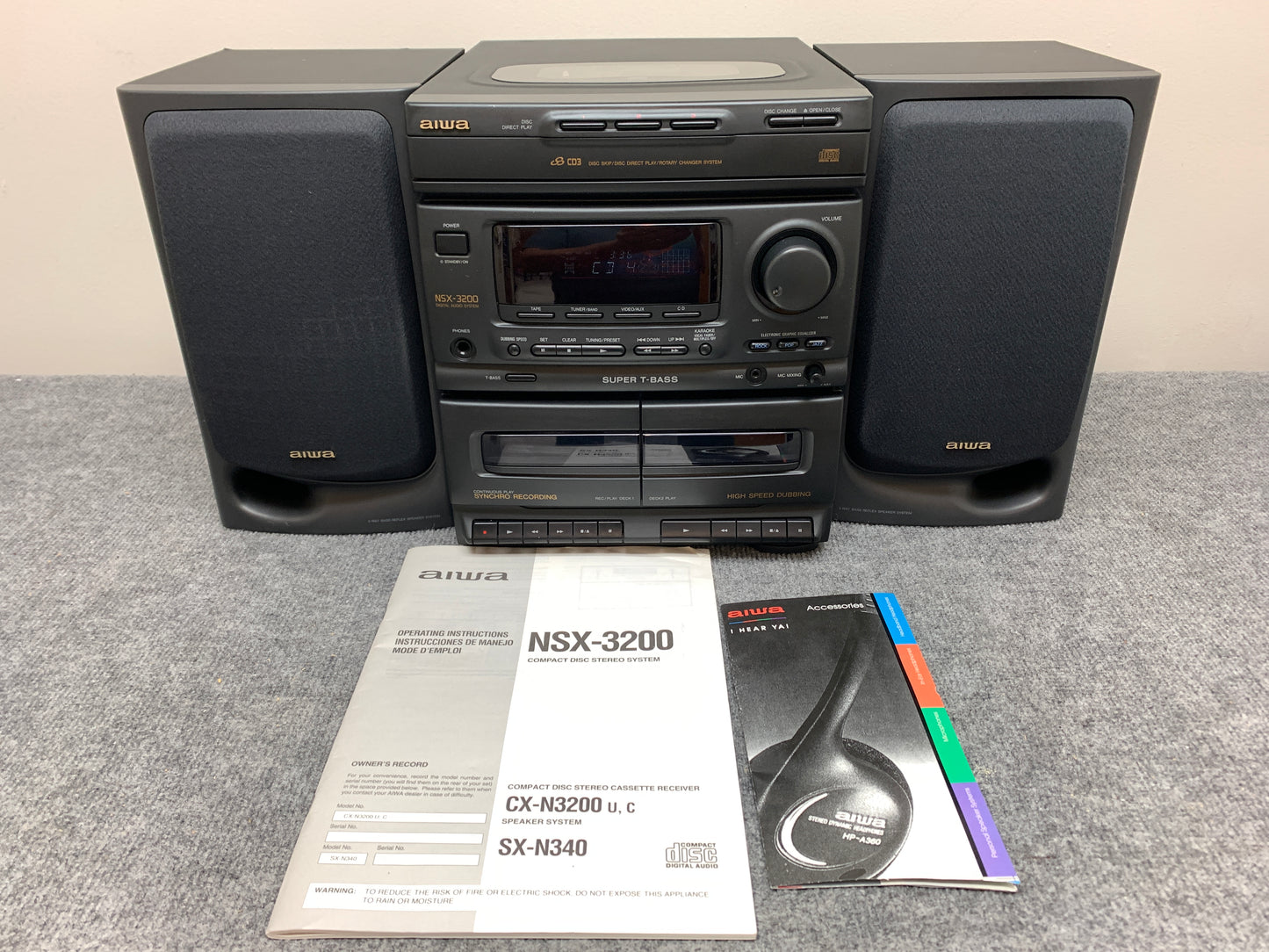 Aiwa NSX3200 Midi Stereo System * CD, Cassette, Radio, Speakers