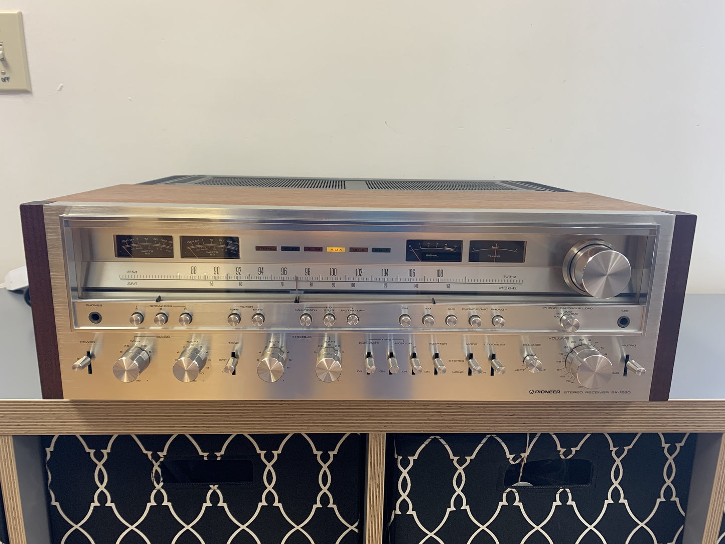 Pioneer SX-1280 Stereo Receiver * Serviced * Mint * 185W RMS * 1977