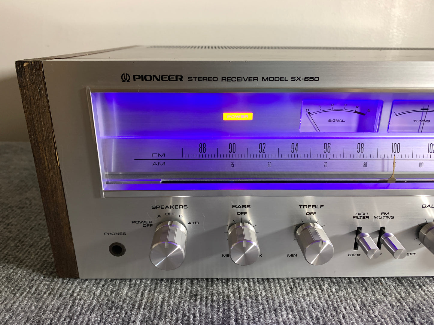 Pioneer SX-650 Stereo Receiver * Fully Serviced * Led Upgrade