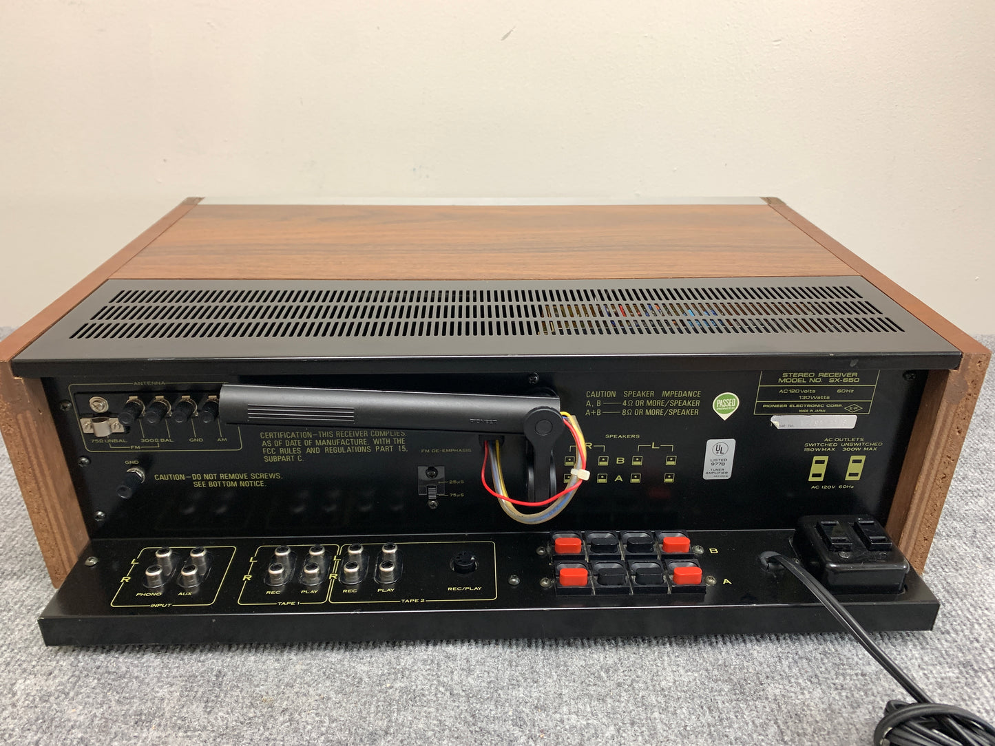 Pioneer SX-650 Stereo Receiver * Fully Serviced * Led Upgrade