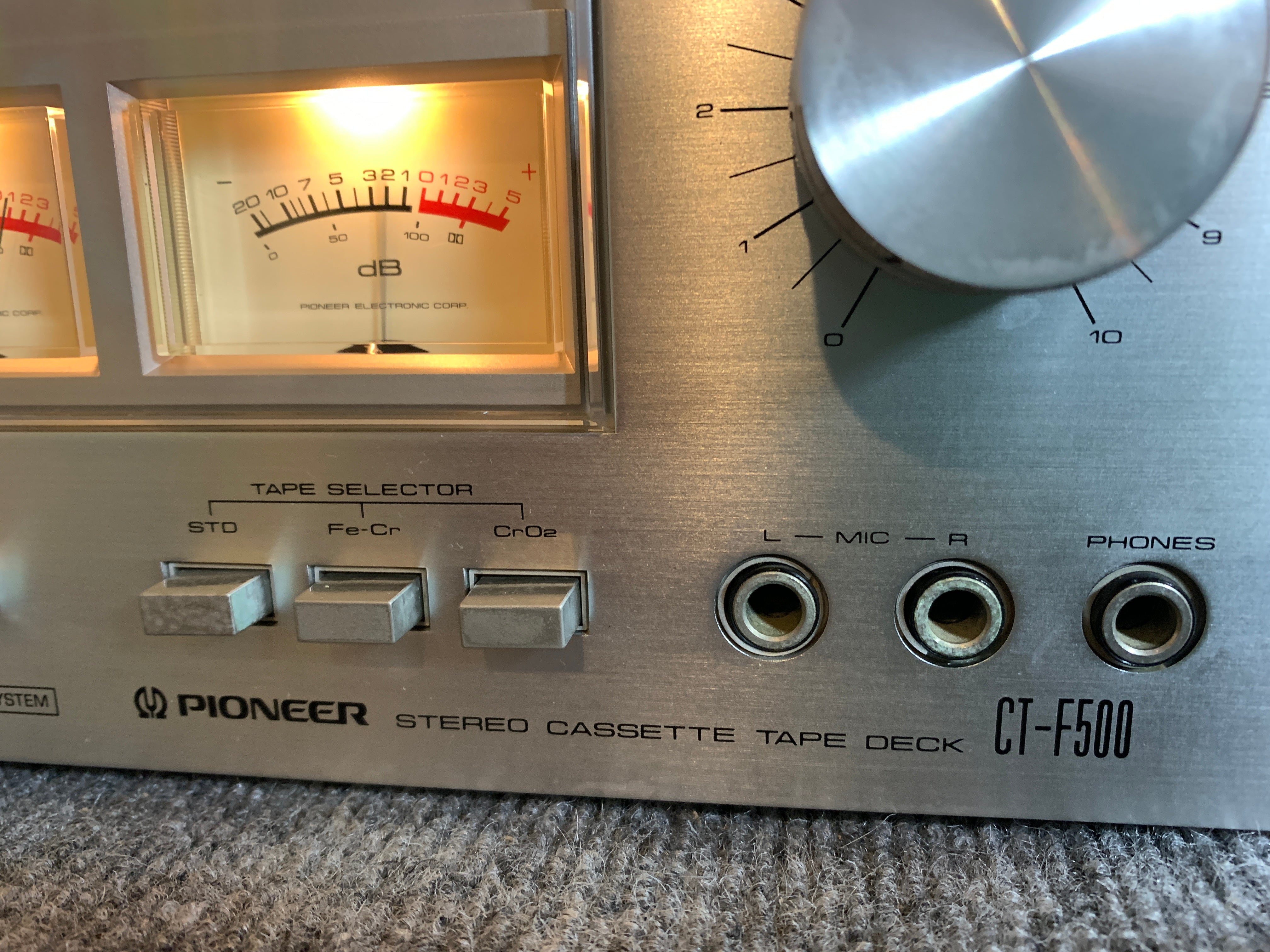 Vintage pioneer ct-f500 top cassette deck