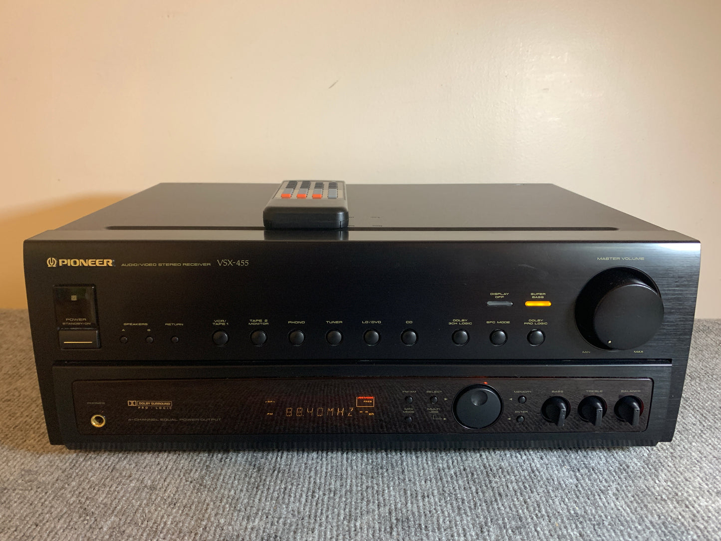 Pioneer VSX-455 Stereo Receiver * Remote Control