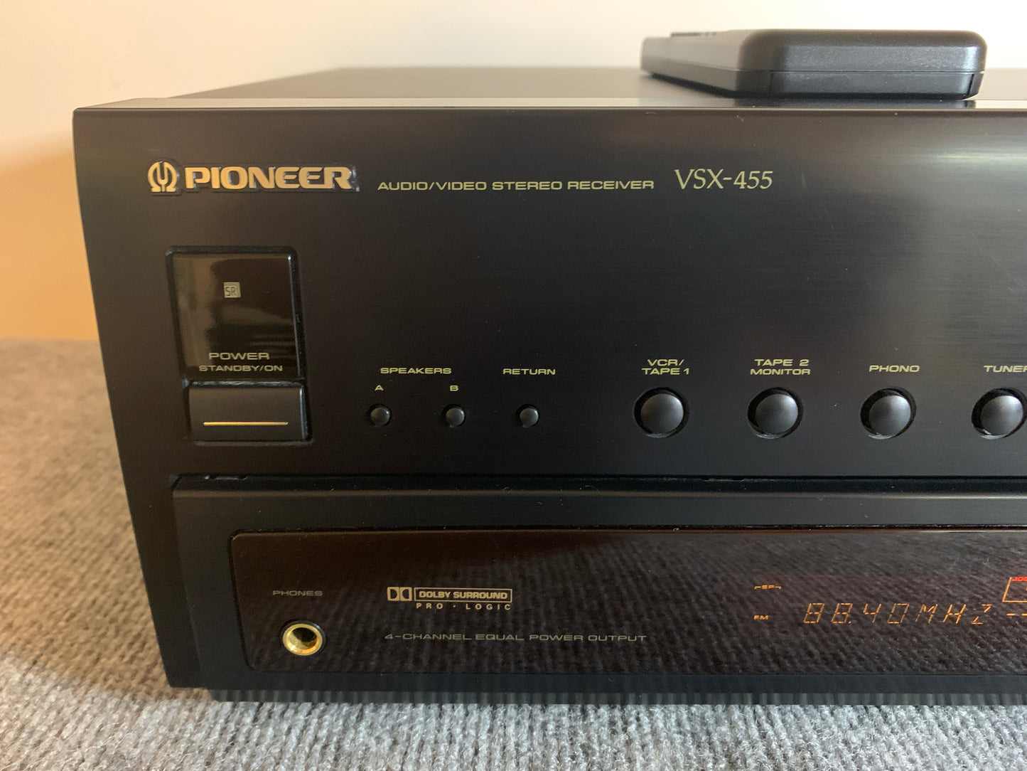 Pioneer VSX-455 Stereo Receiver * Remote Control