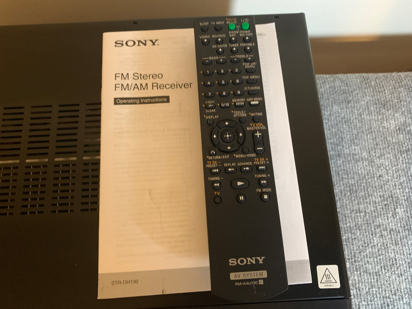 Sony STR-DH130 2-Channel Hi-Fi Receiver * Remote Control