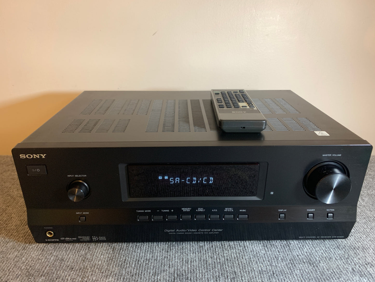 Sony STR-DH520 Stereo Receiver * Remote Control