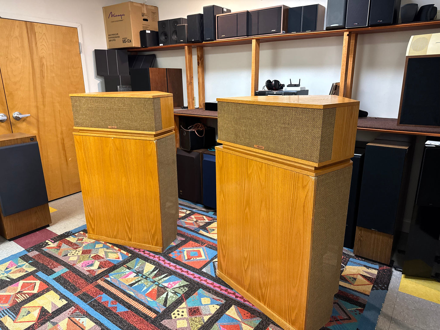 1983 Klipschorn Speakers * Signed by Paul Klipsch himself * AK-3 Prototype ?