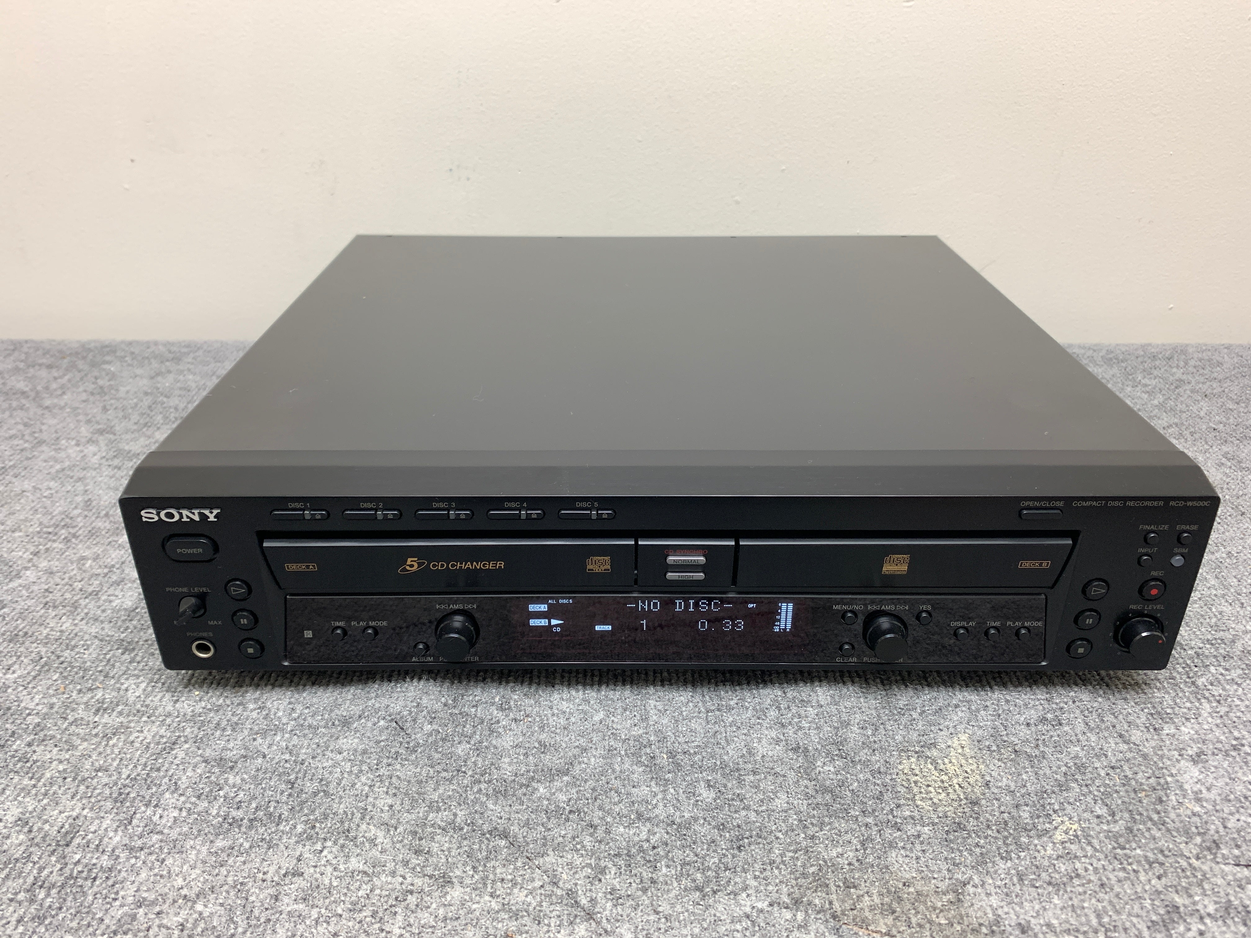 Sony RCD-W500C changer/burner online home audio deck