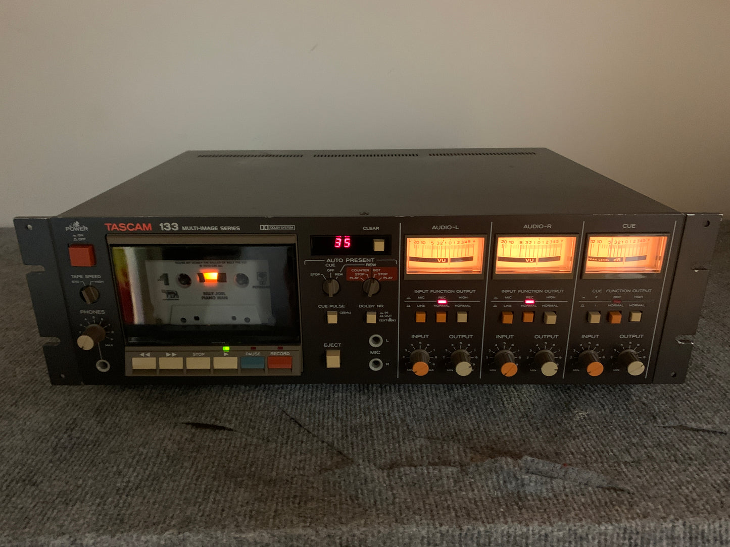 Tascam 133 Professional 3-Channel Cassette Deck (1987-89)