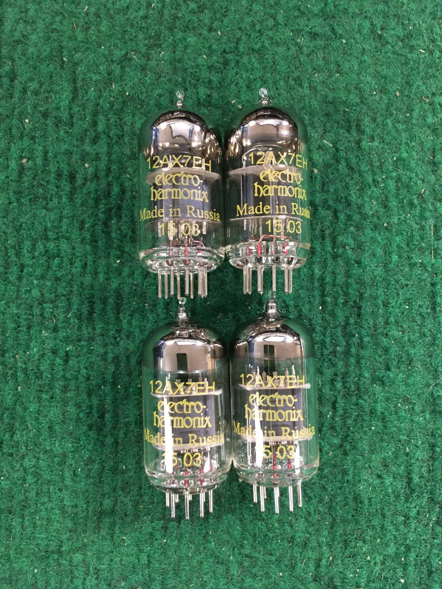 Electro-Harmonix * 12AX7 Tubes * Quad * Tested 130/120 125/130 118/130 115/130