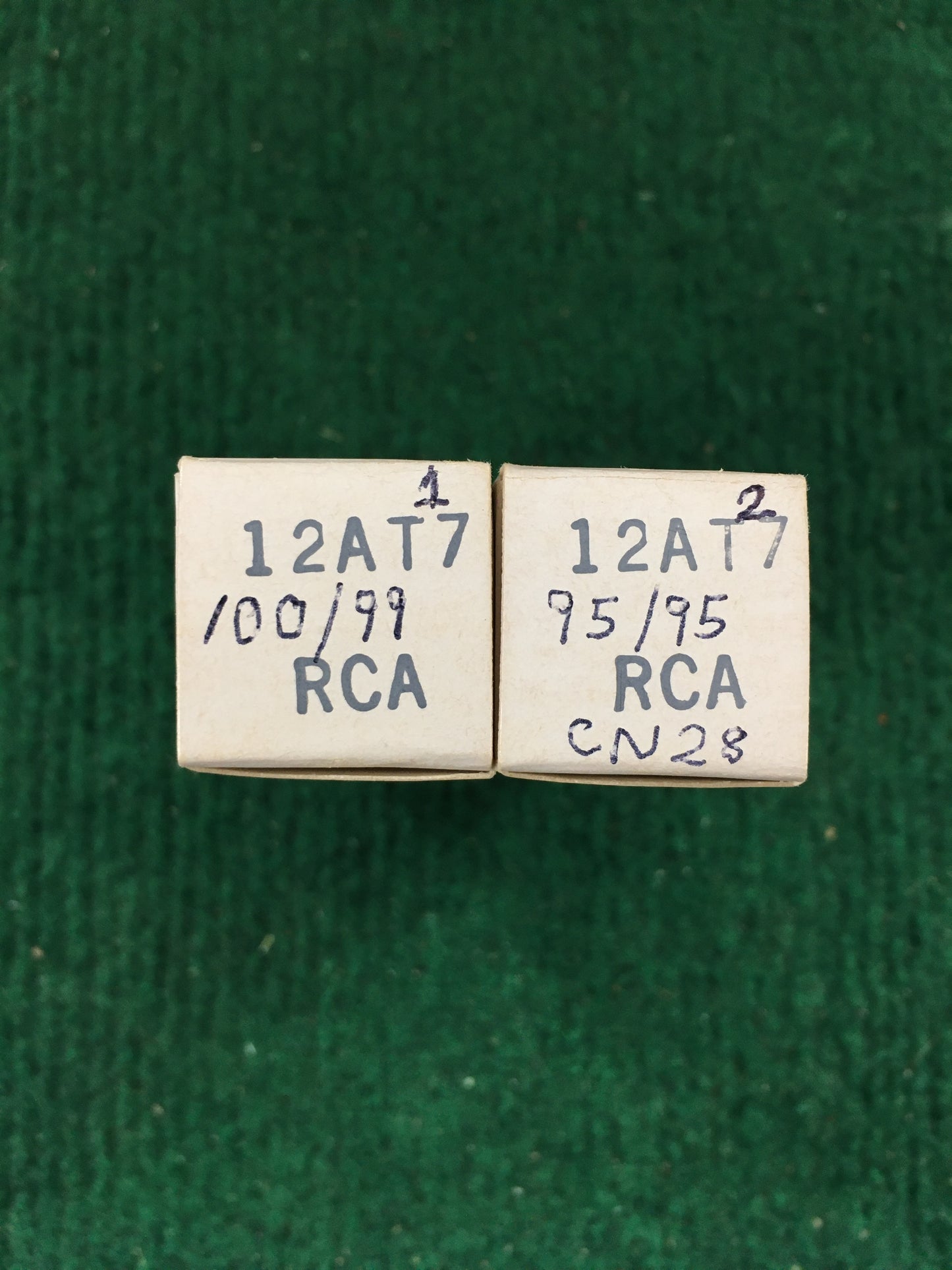 RCA * 12AT7 Tubes * Pair * Tested 100/99 95/95