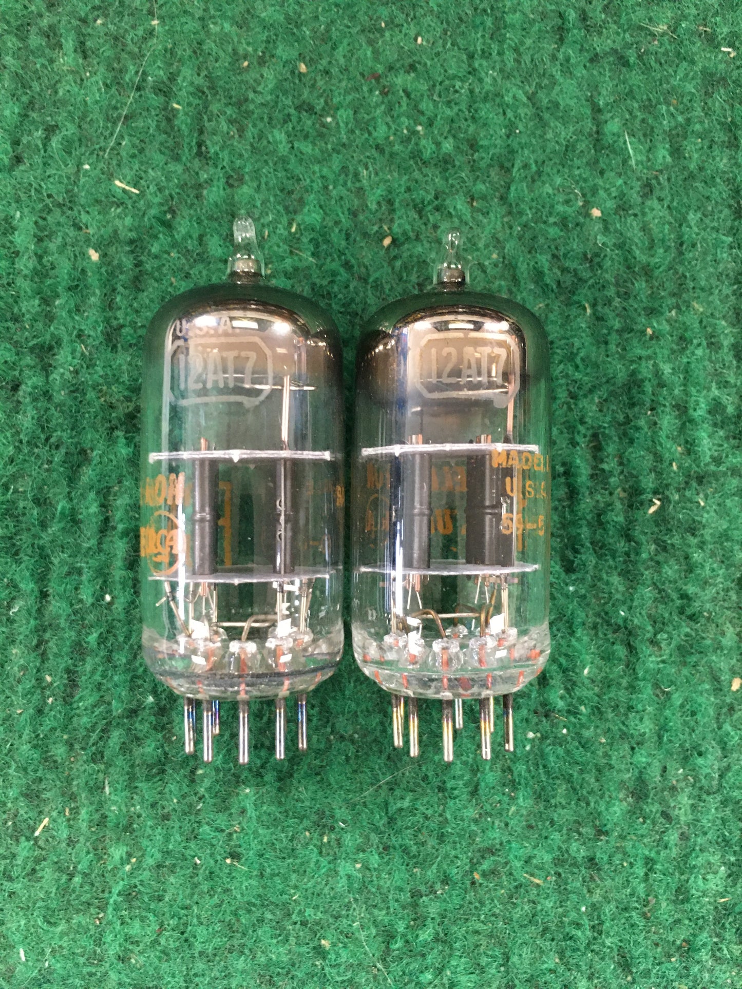 RCA * 12AT7 Tubes * Pair * Tested 100/99 95/95