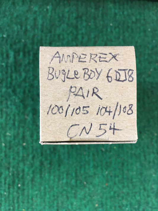 Amperex * 6DJ8 Tube * Bugle Boy Pair * Tested 100/105 104/108