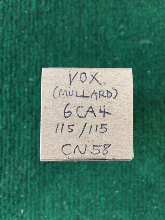 Vox (Mullard) * 6CA4 Tube * Tested 115/115