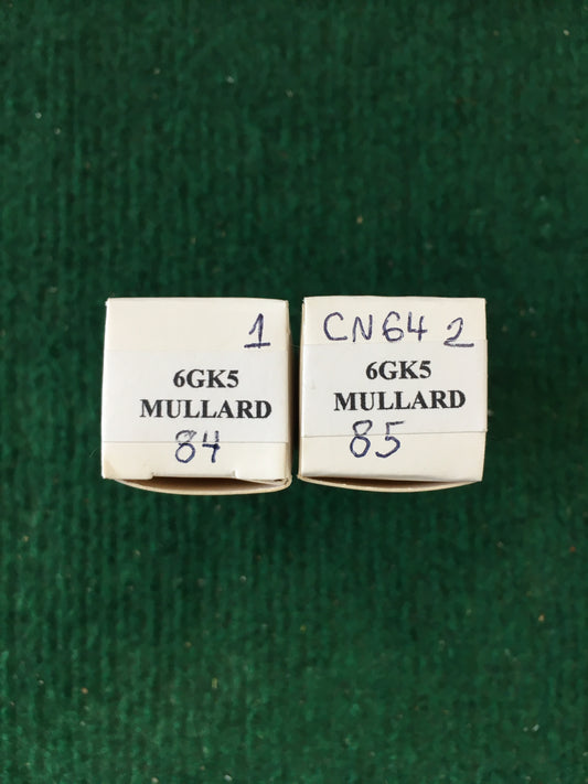 Mullard * 6GK5 Tubes * Pair * Tested 84 85