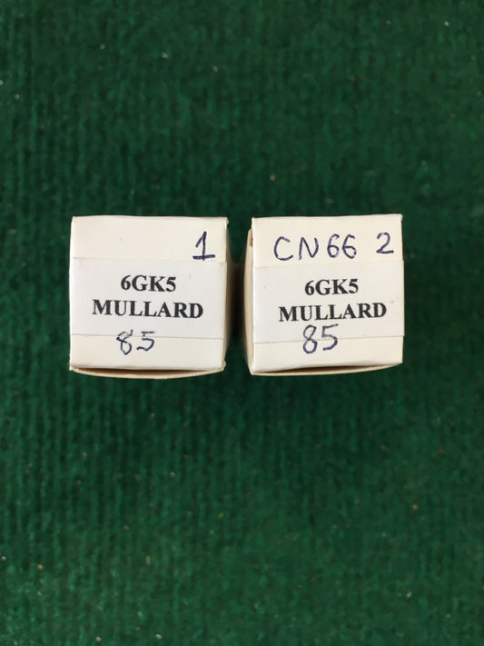 Mullard * 6GK5 Tubes * Pair * Tested 85 85