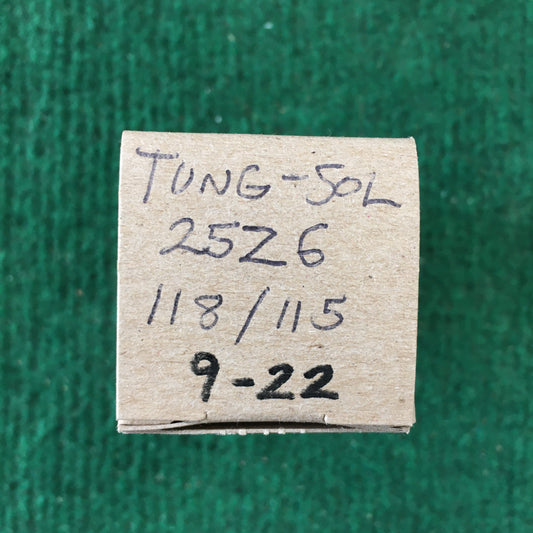 Tung-Sol * 25Z6GT Tube * Tested 118/115