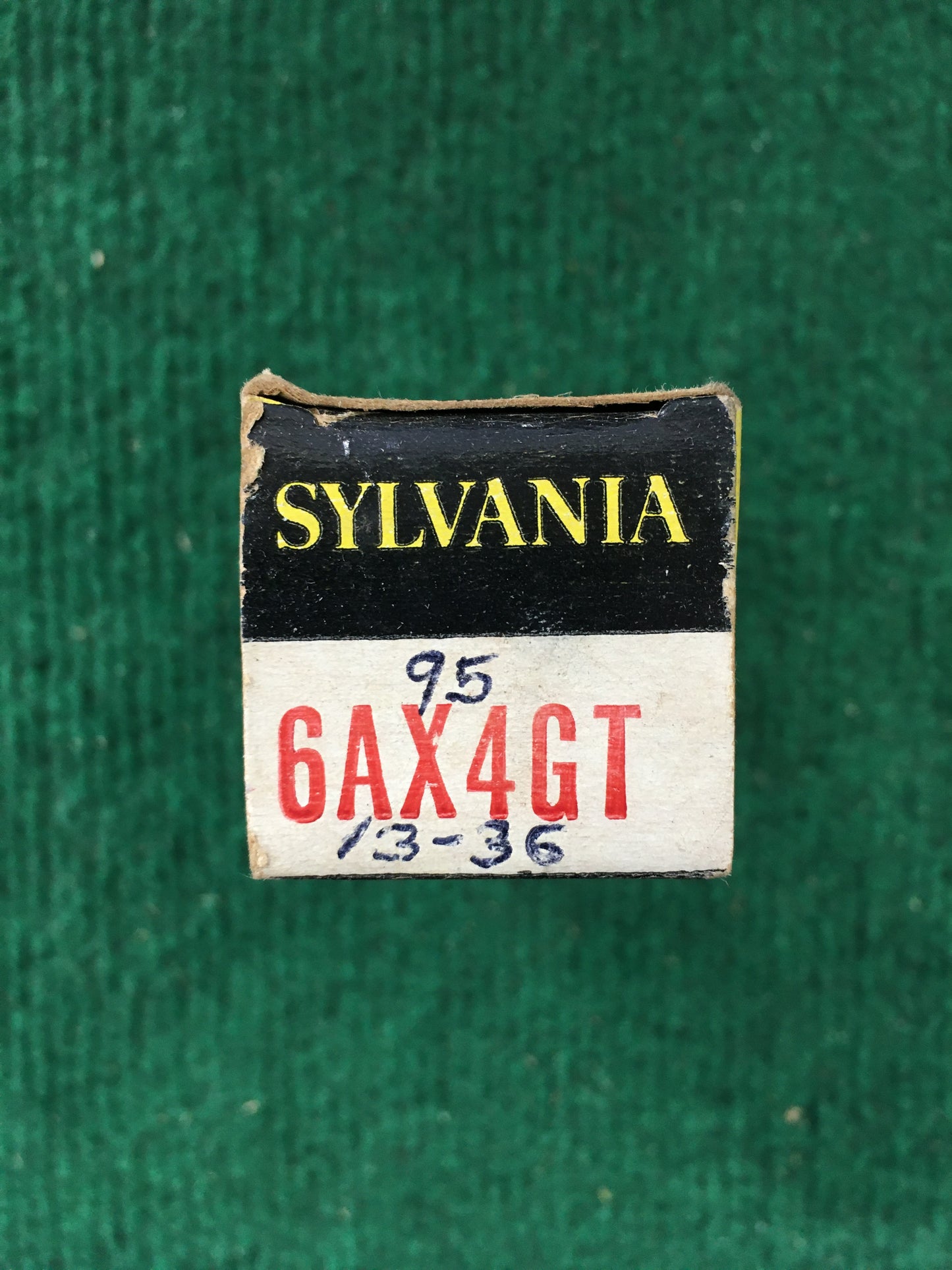 Sylvania 6AX4GT Vacuum Tube * Tested 95%