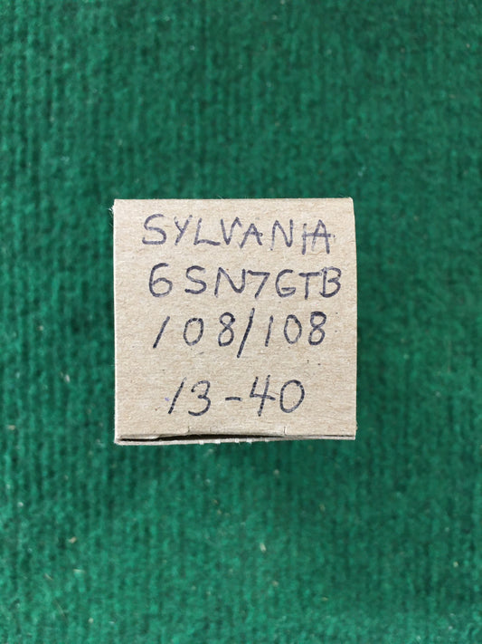 Sylvania 6SN7GTB Vacuum Tube * Tested 108/108%