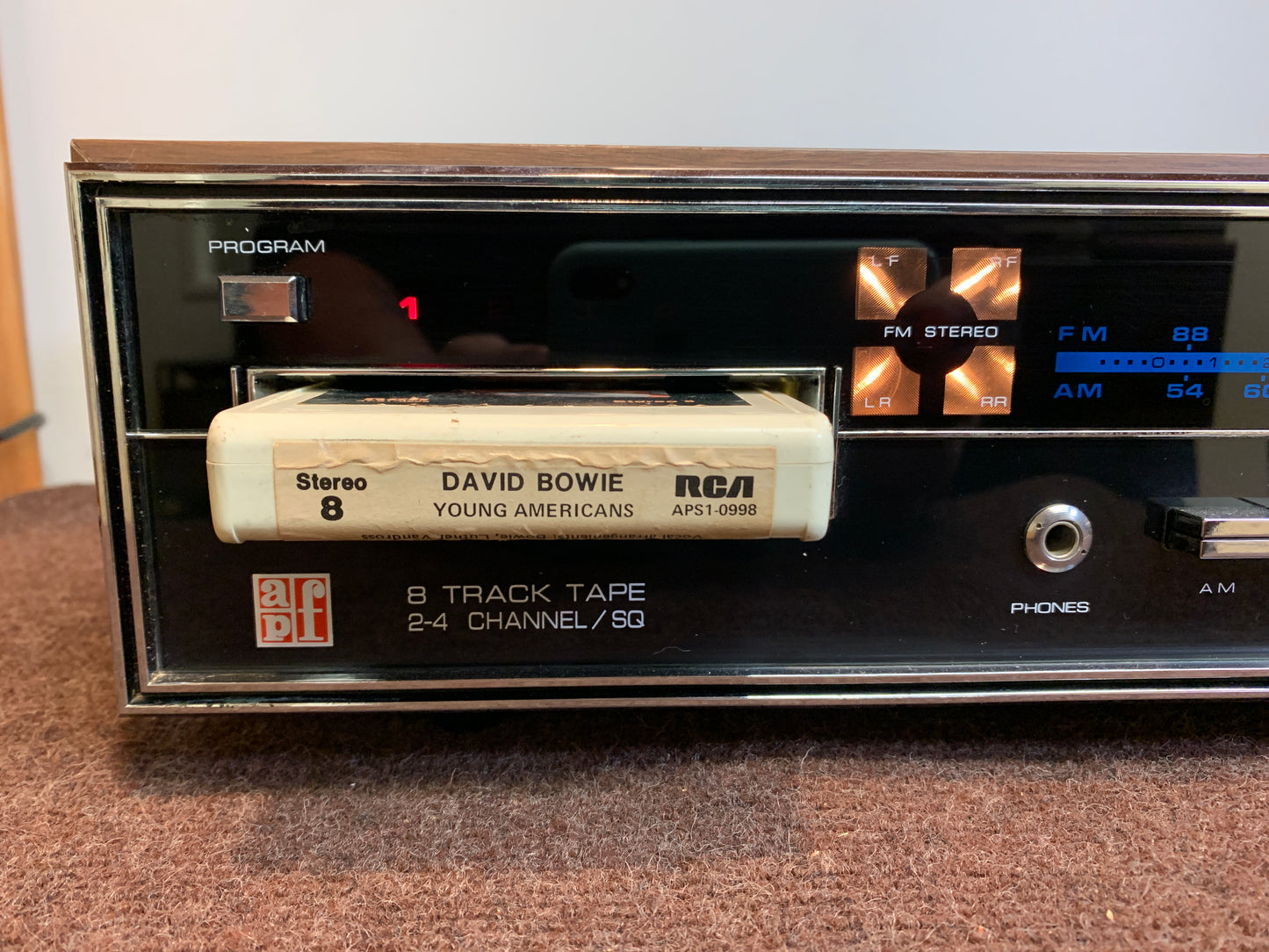 APF Electronics SQ362 Stereo Receiver with 8 Track Player