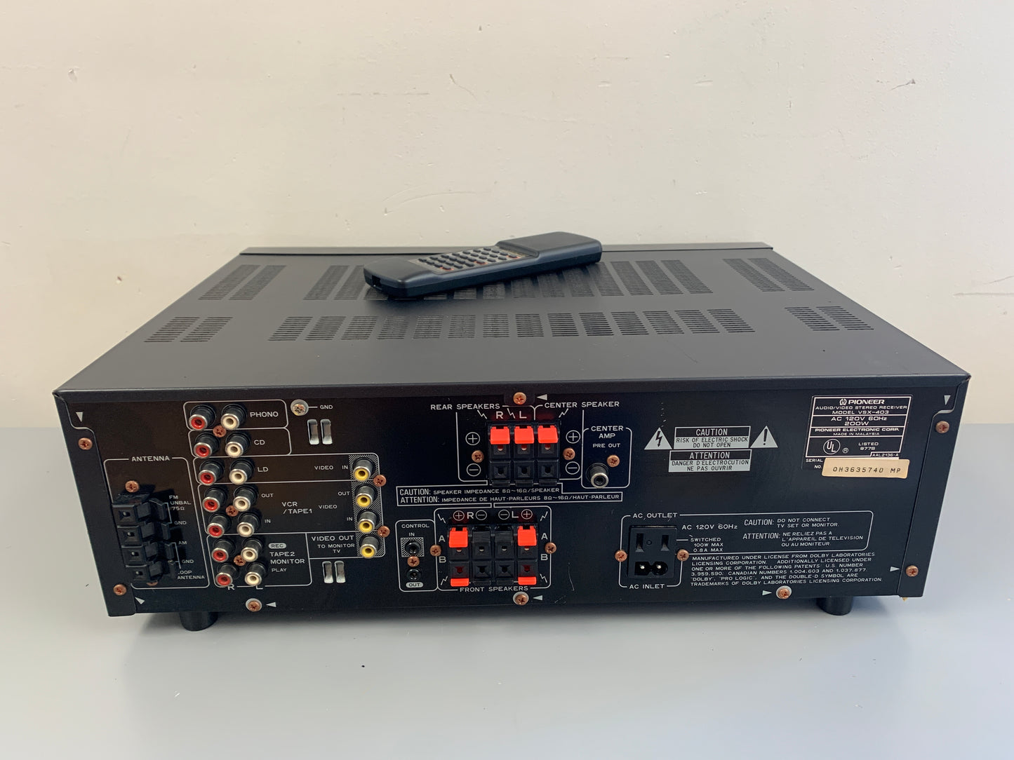 Pioneer VSX-403 Stereo receiver * 1994 * 65W * Remote