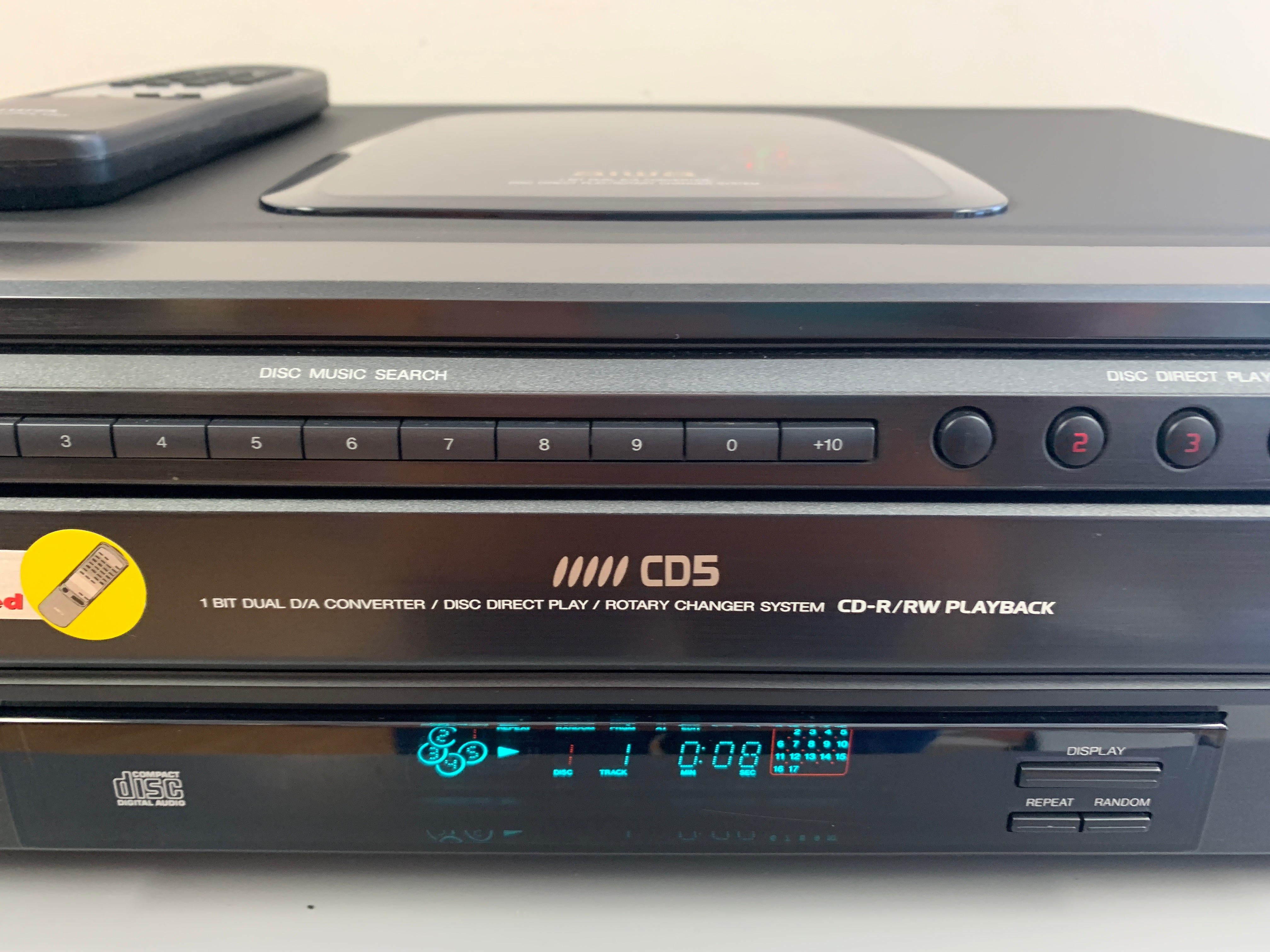 Aiwa cd popular player/recorder