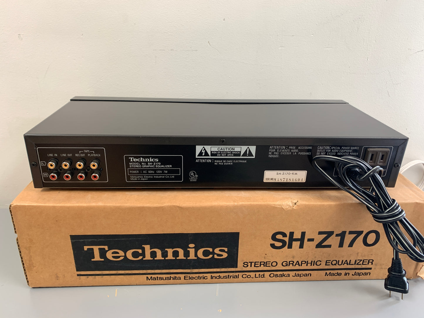 Technics SH-Z170 Stereo Graphic Equalizer * Box