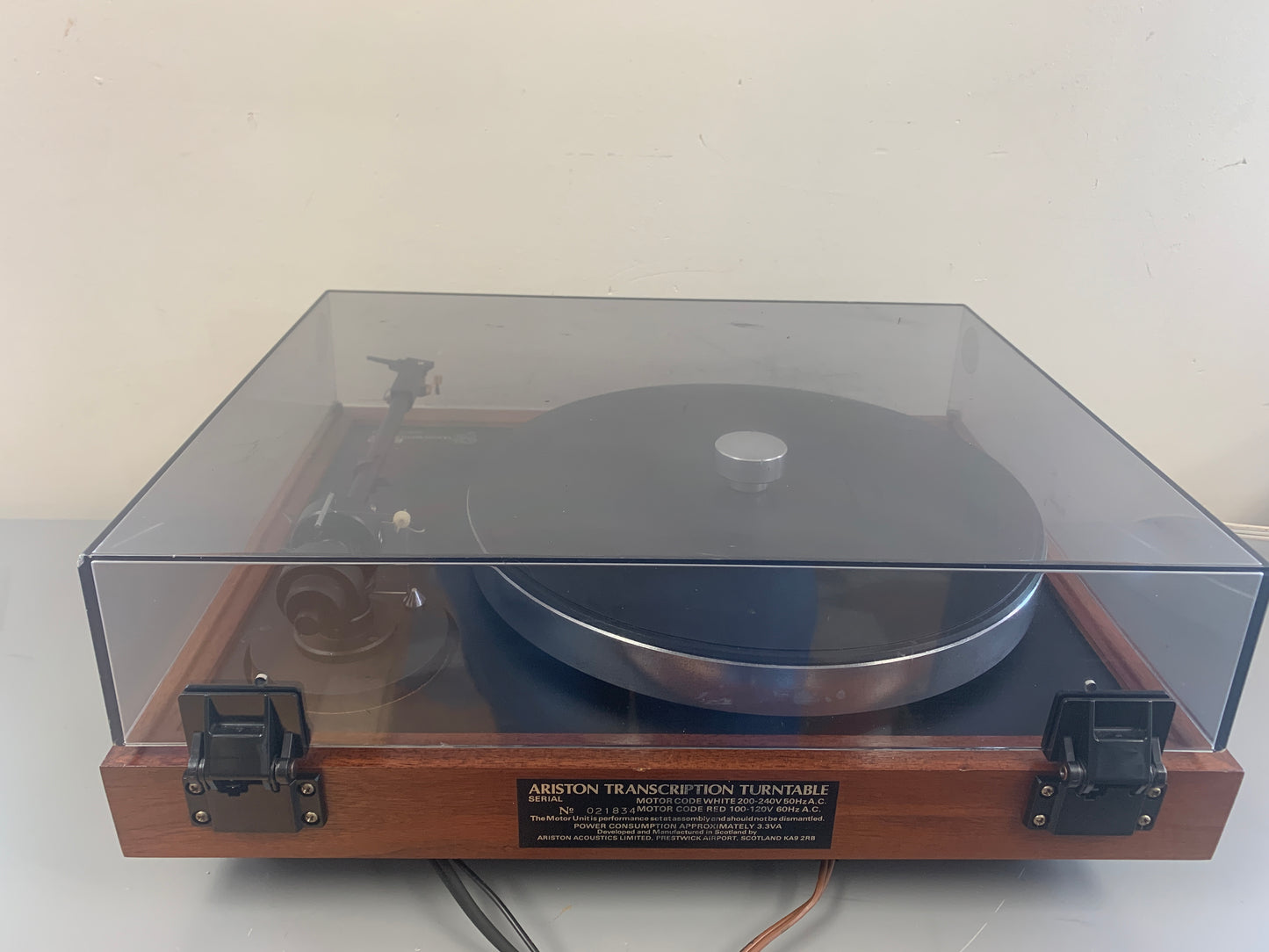 Ariston Audio RD80 Transcription Turntable * 1983