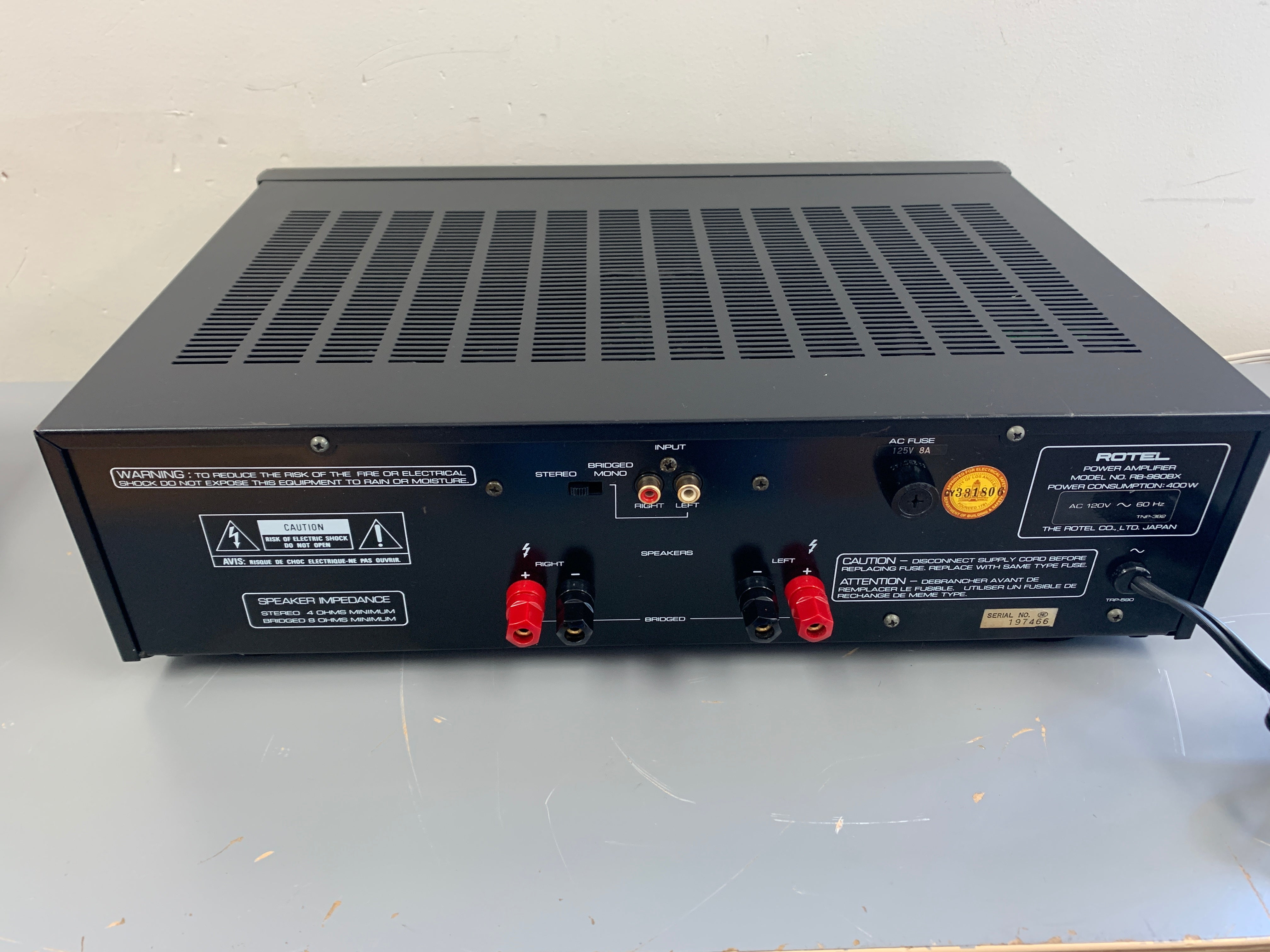 Rotel RB-980BX Stereo Power Amplifier – The Turntable Store