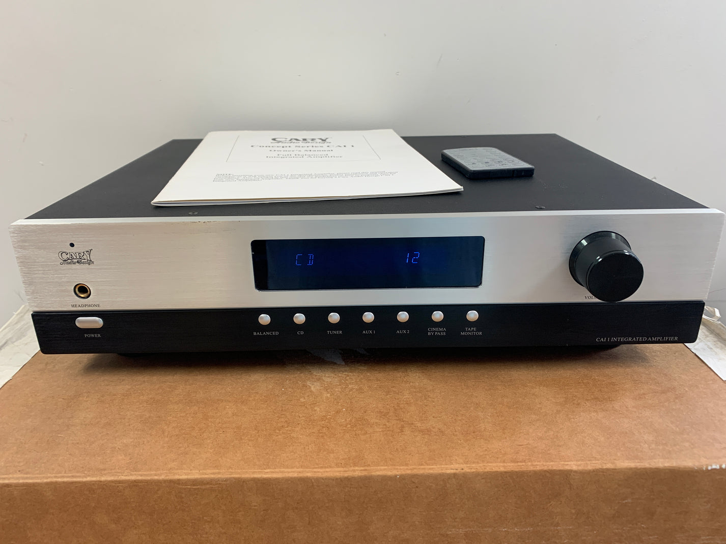 Cary Audio Design CAI-1 Integrated Amplifier * Manual * Remote * Box ...