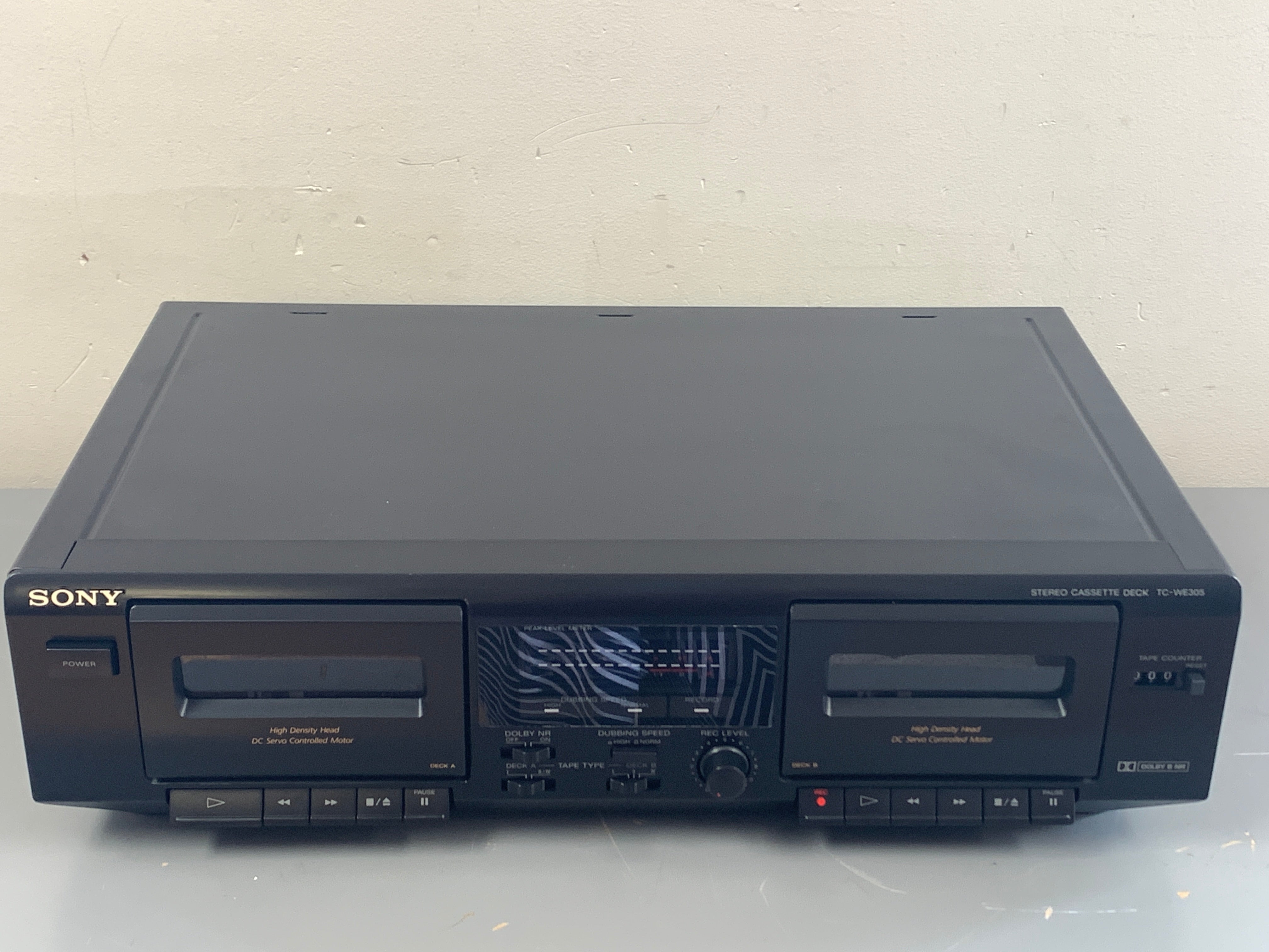 Sony TC-WE305 Double Cassette on sale Tape Deck Recorder High Speed Player