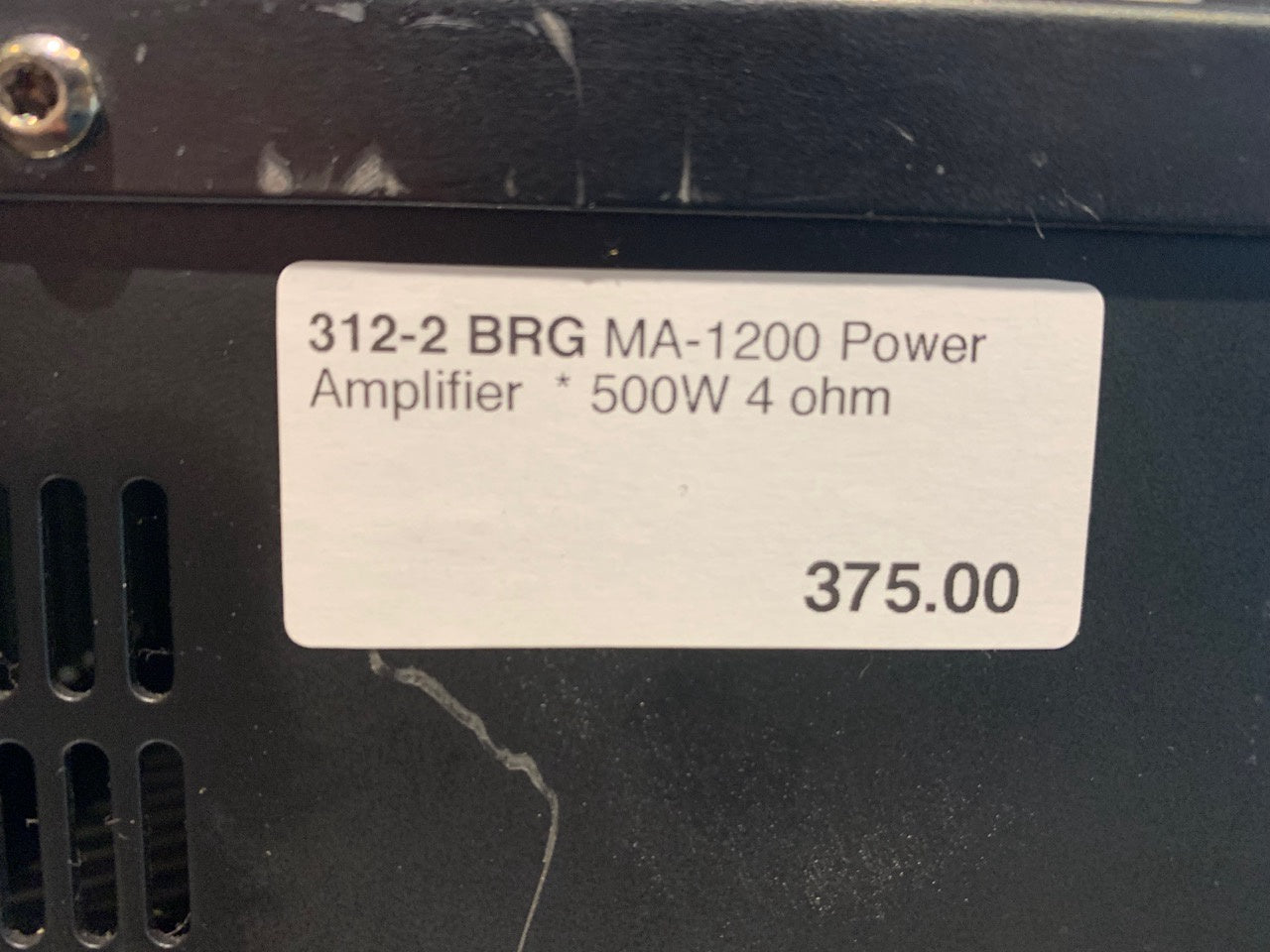 BRG MA-1200 Pro Power Amplifier * 500W 4 Ohm