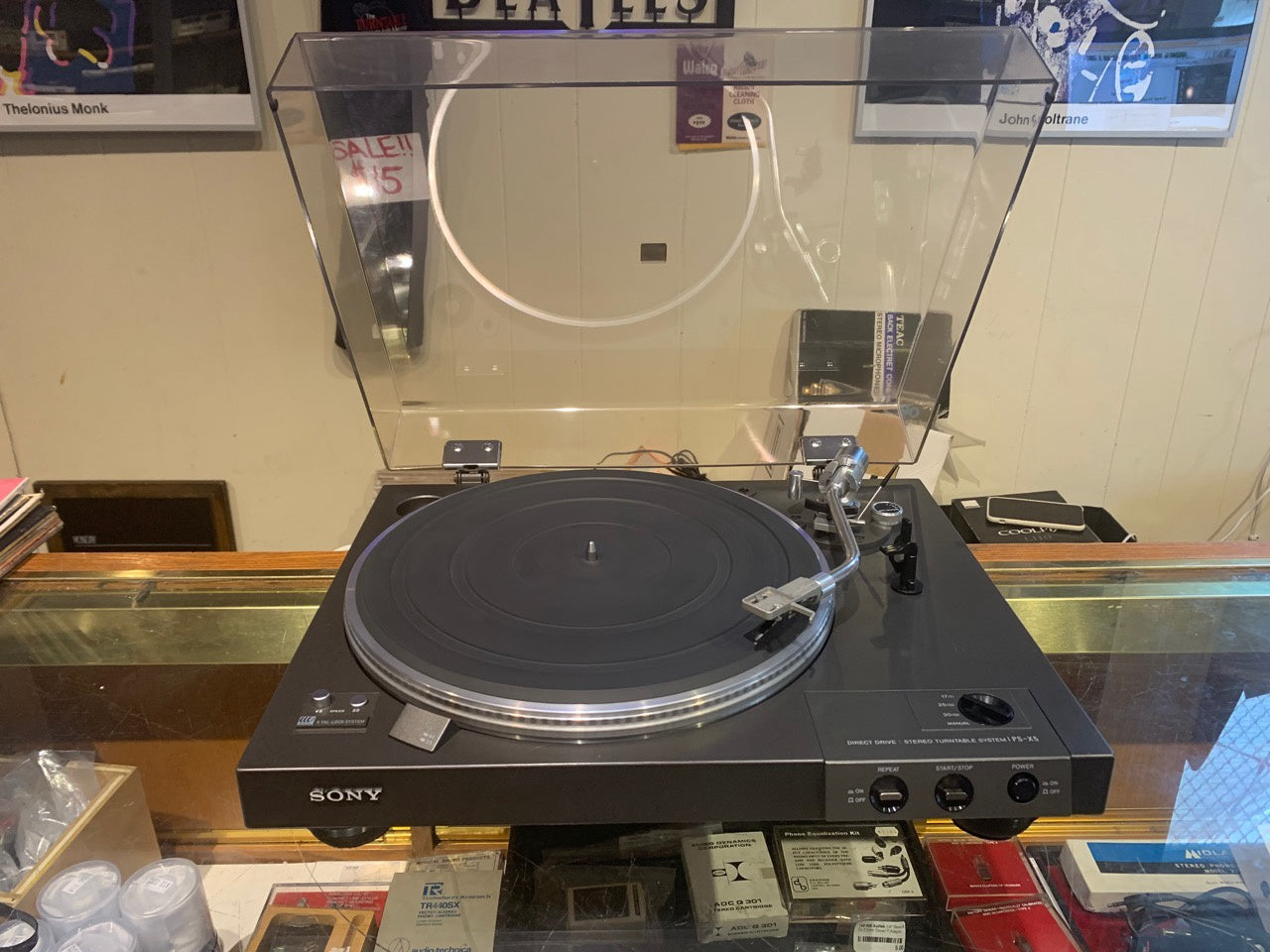 Sony PS-X5 Direct Drive Turntable * Steel Plinth * Ortofon OM10 Cartridge