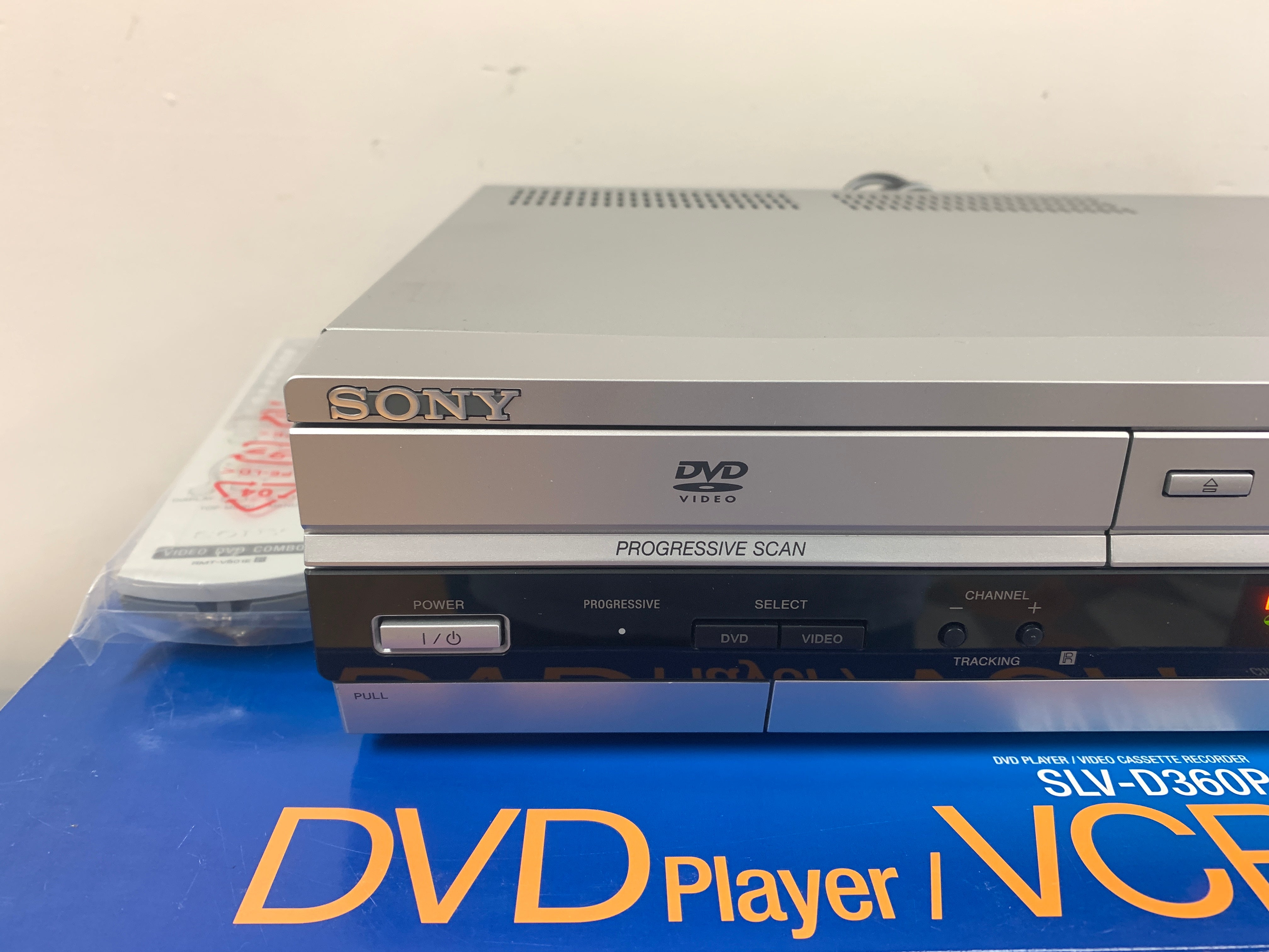 Sony SLV-D360P DVD VCR Progressive Scan Combo AV Cords with sold Remote Dolby Digital