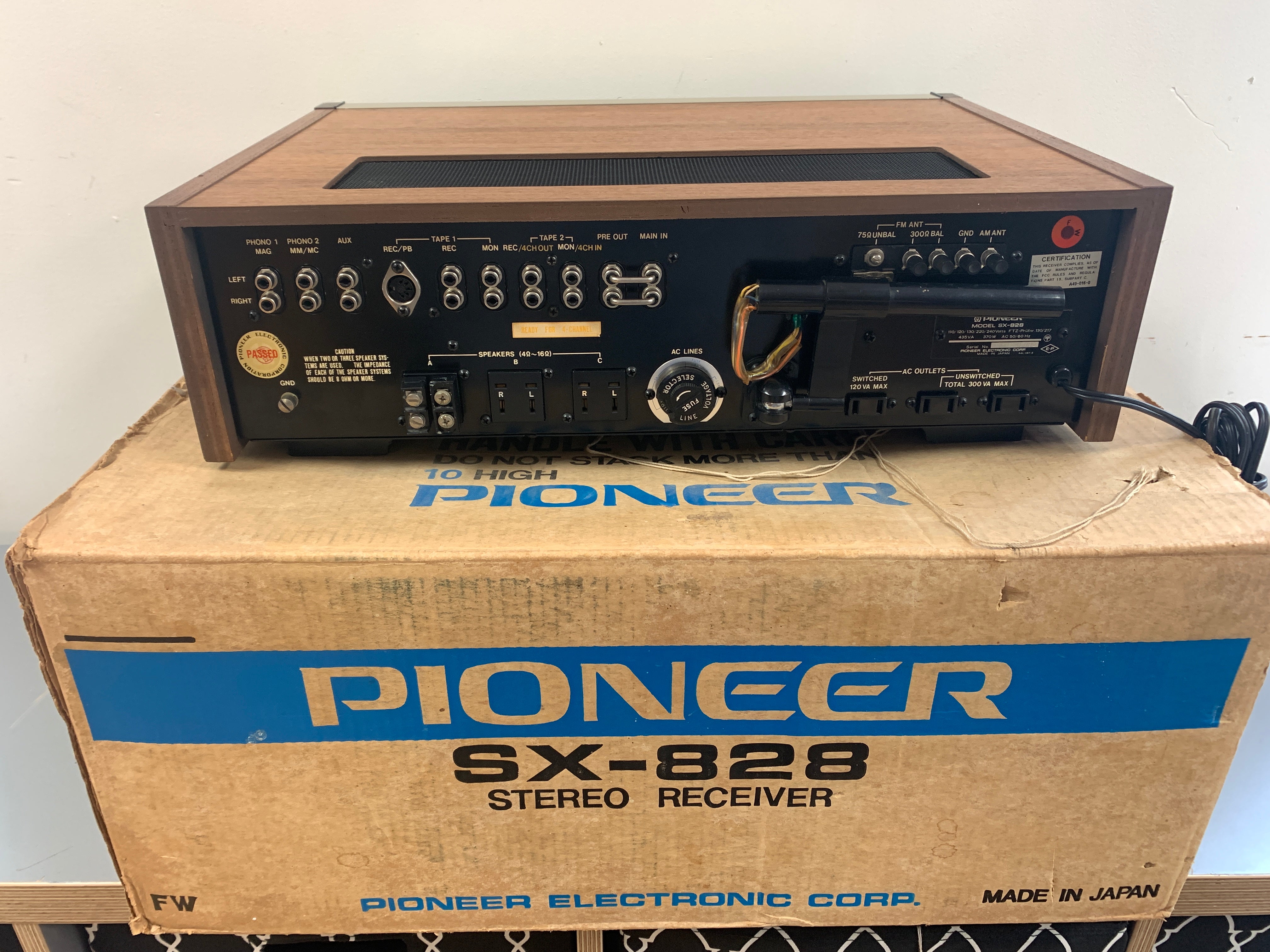 Pioneer SX-828 Stereo Receiver * Original Box * $100 Flat Ship CONUS O –  The Turntable Store