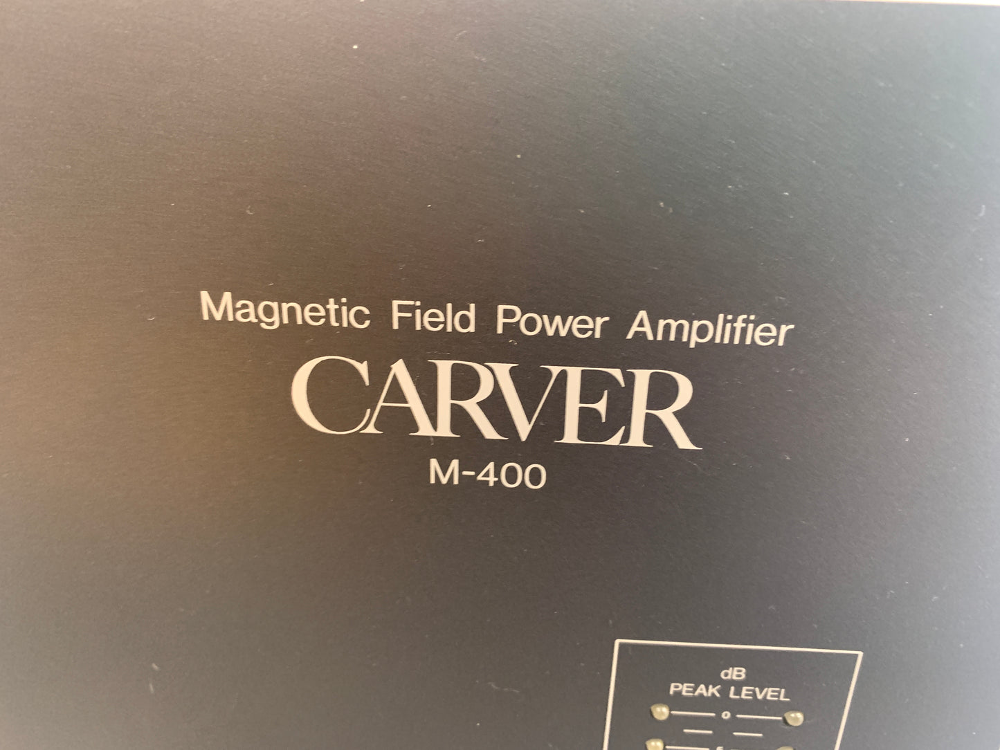 Carver M400 Stereo/Mono Power Amplifier * 200W RMS * 1980