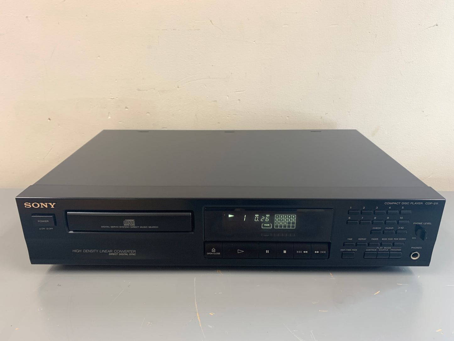 Sony CDP-211 Single Compact Disc Player