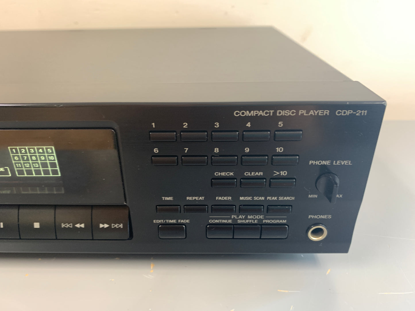 Sony CDP-211 Single Compact Disc Player