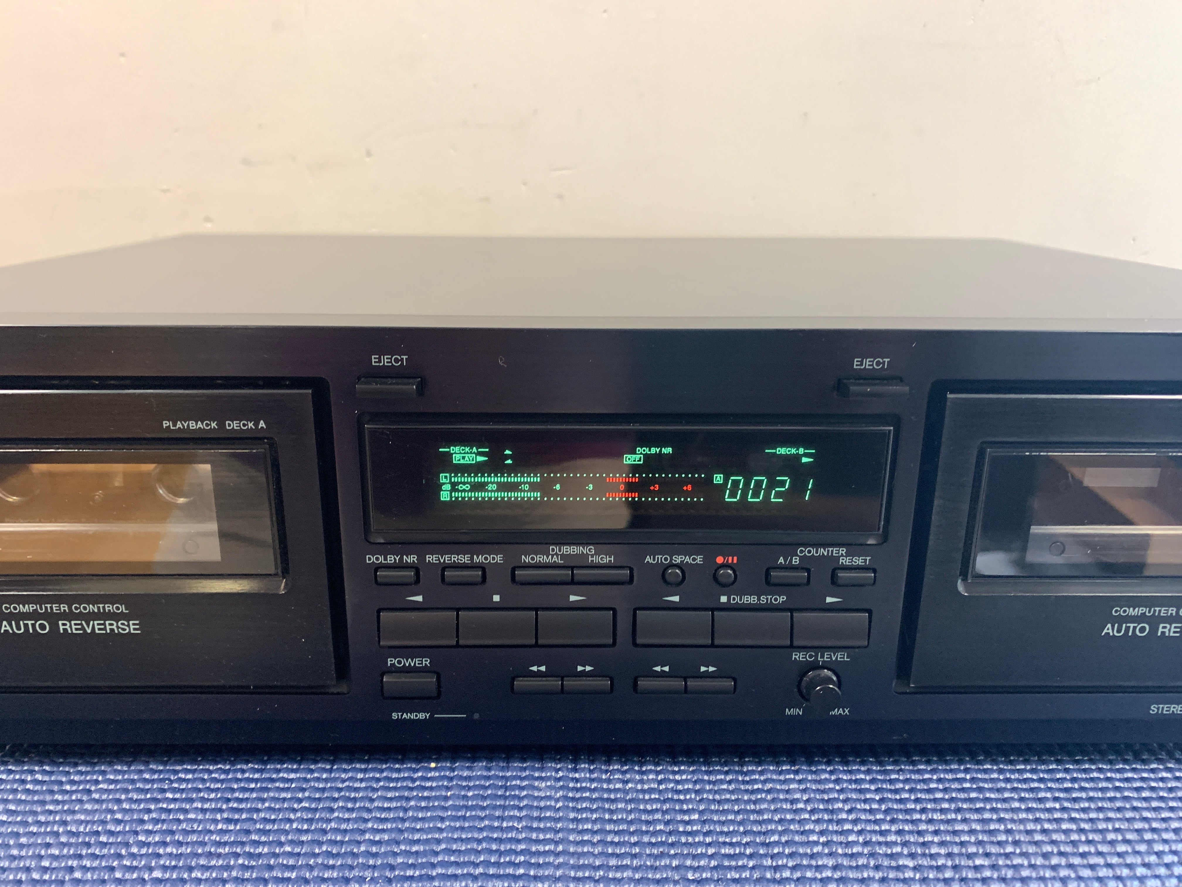 Vintage 1997 Onkyo TA-RW244 Dual outlet Auto-Reverse Stereo Cassette Tape Deck TESTED