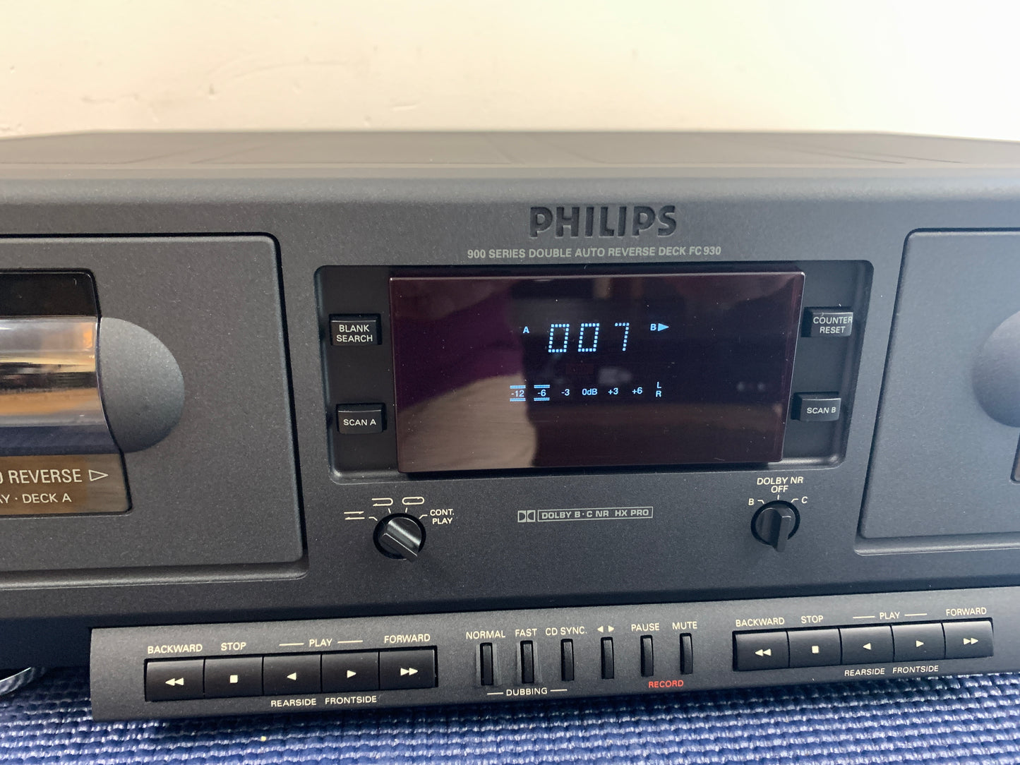 Philips FC-930 Double Cassette Deck * Manual