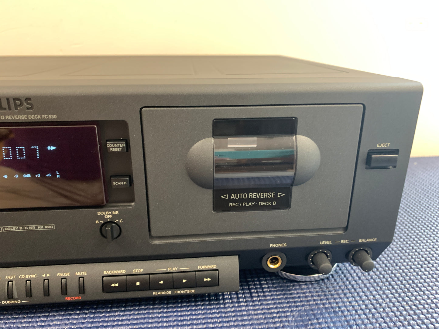 Philips FC-930 Double Cassette Deck * Manual