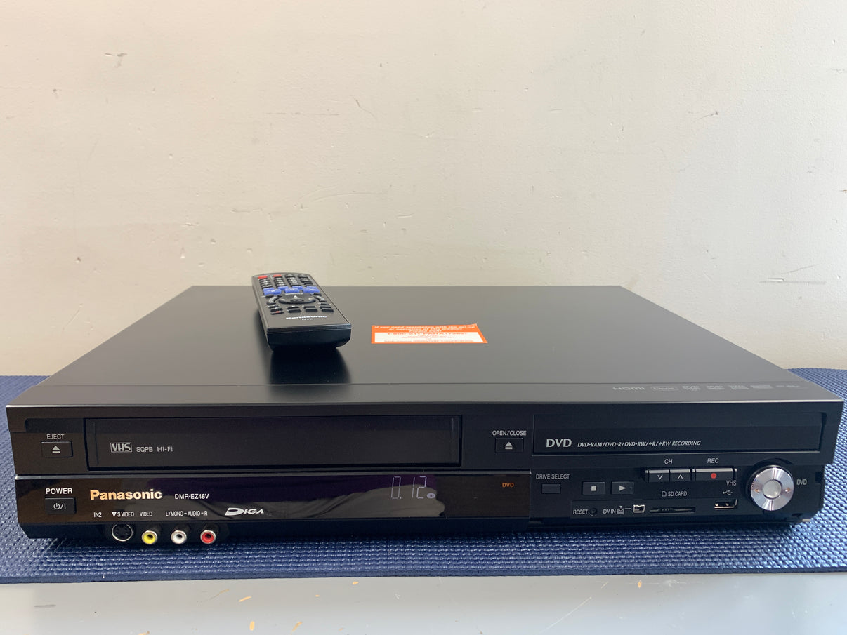 Panasonic DRM-EZ48V VHS/DVD Recorder * Remote Control – The Turntable Store