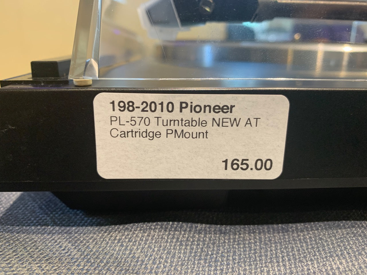 Pioneer PL-570 Turntable with NEW Audio Techica P-Mount Cartridge